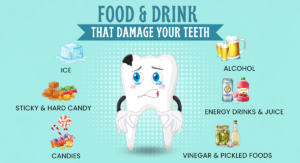 Read more about the article 10 Foods & Drinks That Damage Your Teeth | Dental Tips